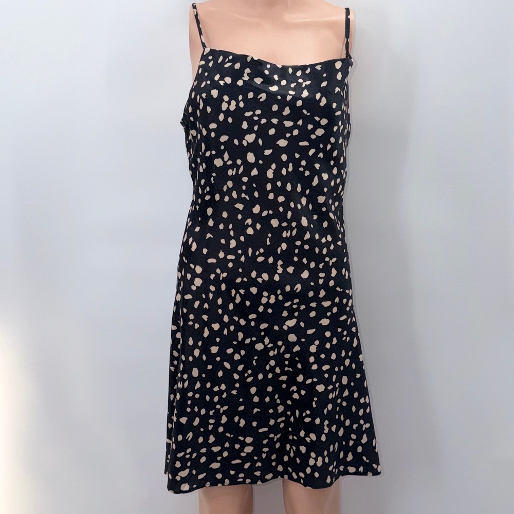 Lola Grace S Polka Dot Satin Slip Dress Grunge 90s Minimalist Whimsigoth